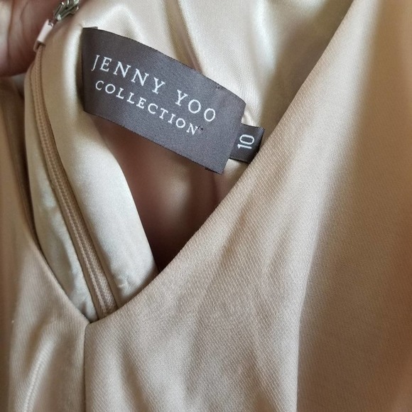 BHLDN Jenny Yoo Collection Silk Blend Gabby Ruffle Dress Size 10 - Picture 4 of 9